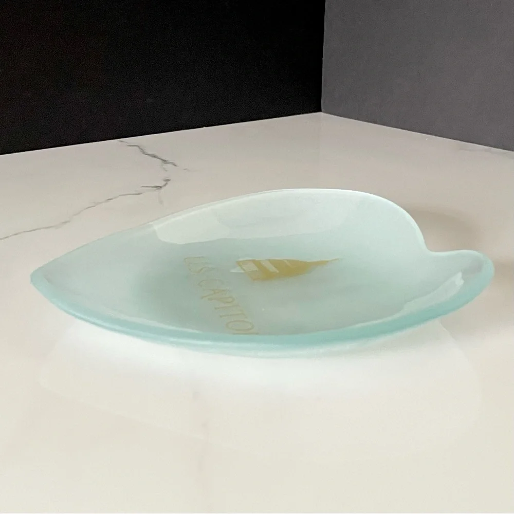 Annieglass frosted heart